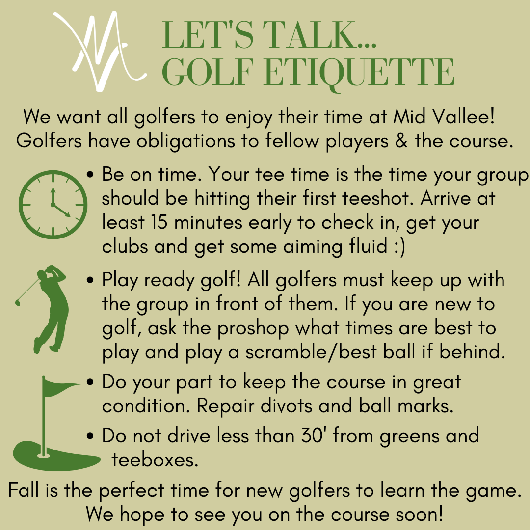 Golf Etiquette Talkpng
